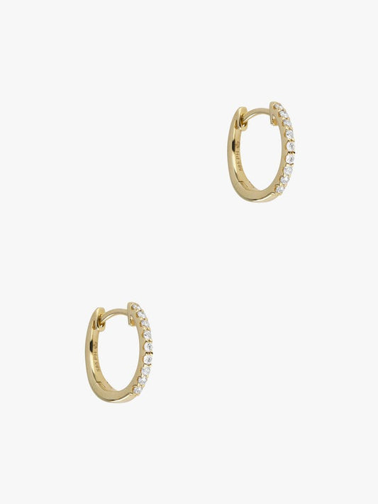 Small diamond hoops