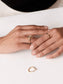 Absolutely slim knot ring